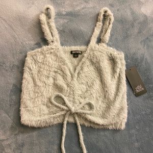 wild fable Fuzzy Sea Green Tank Top